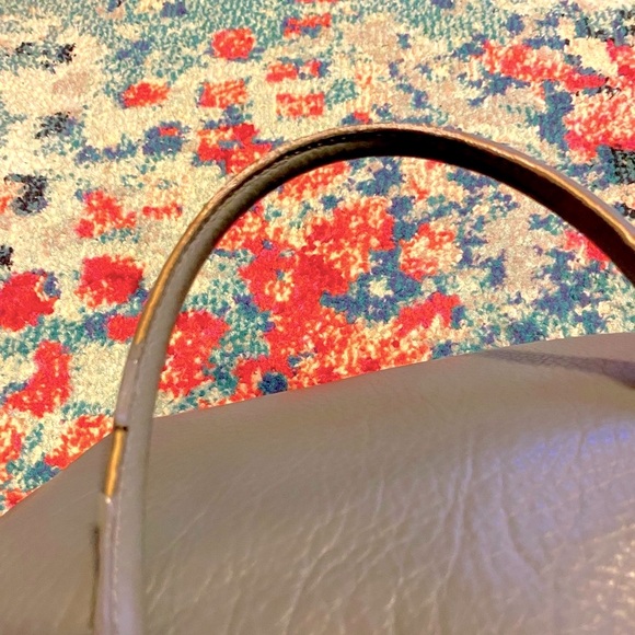 Michael Kors Medium Gray Pebbled Leather Hamilton Handbag 10” x 15” - Picture 7 of 13